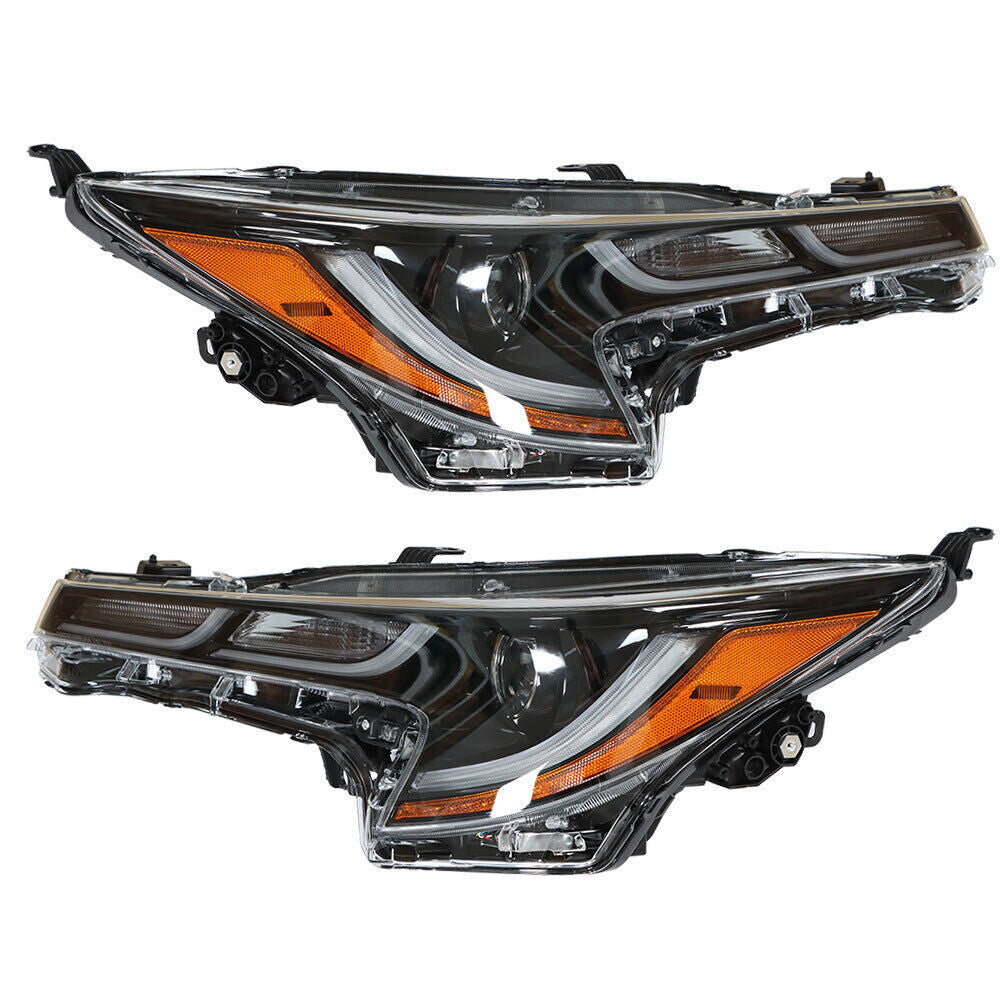 Left+Right Headlight For 2020-2021 Toyota Corolla SE XSE LED Black