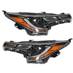 Left+Right Headlight For 2020-2021 Toyota Corolla SE XSE LED Black