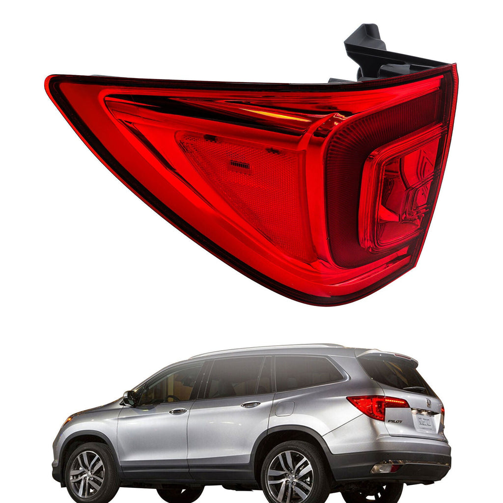 Left Tail Light For 2016-2018 Honda Pilot/2022-2023 Passport EX-L Elite LED Type