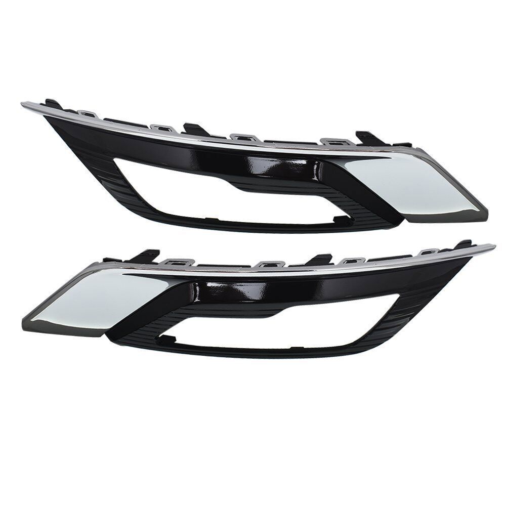 Fog Light Lamp Cover Bezel For 2017-2018 Ford Fusion LH+RH Side Chrome