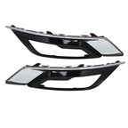 Fog Light Lamp Cover Bezel For 2017-2018 Ford Fusion LH+RH Side Chrome