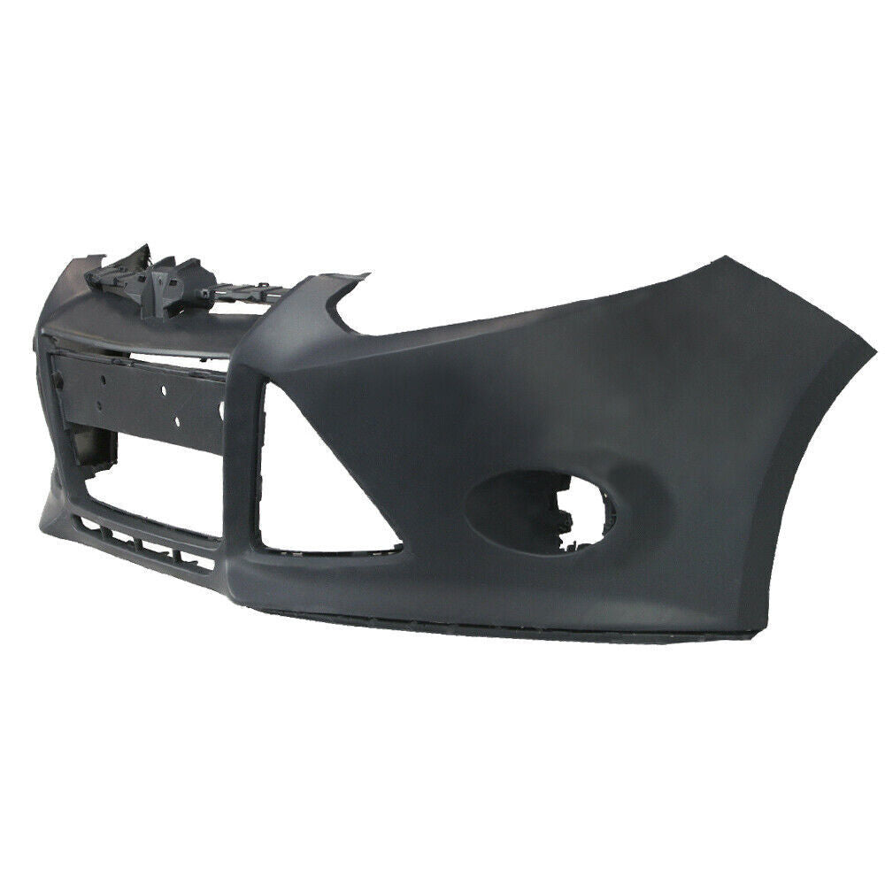 Front Bumper Cover For 2012-2014 Ford Focus Sedan W/ Tow Hole Primered