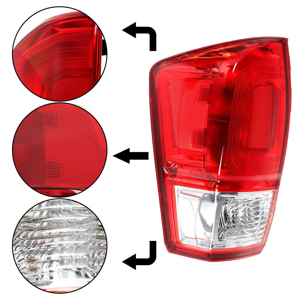 Rear Left Side Tail Light Brake Lamp For 2016-2019 Tacoma SR SR5 Halogen