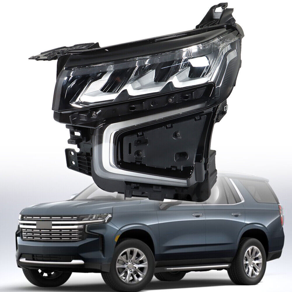 Left Headlight For 2021-23 Chevy Tahoe/Suburban Full LED Clear Lens