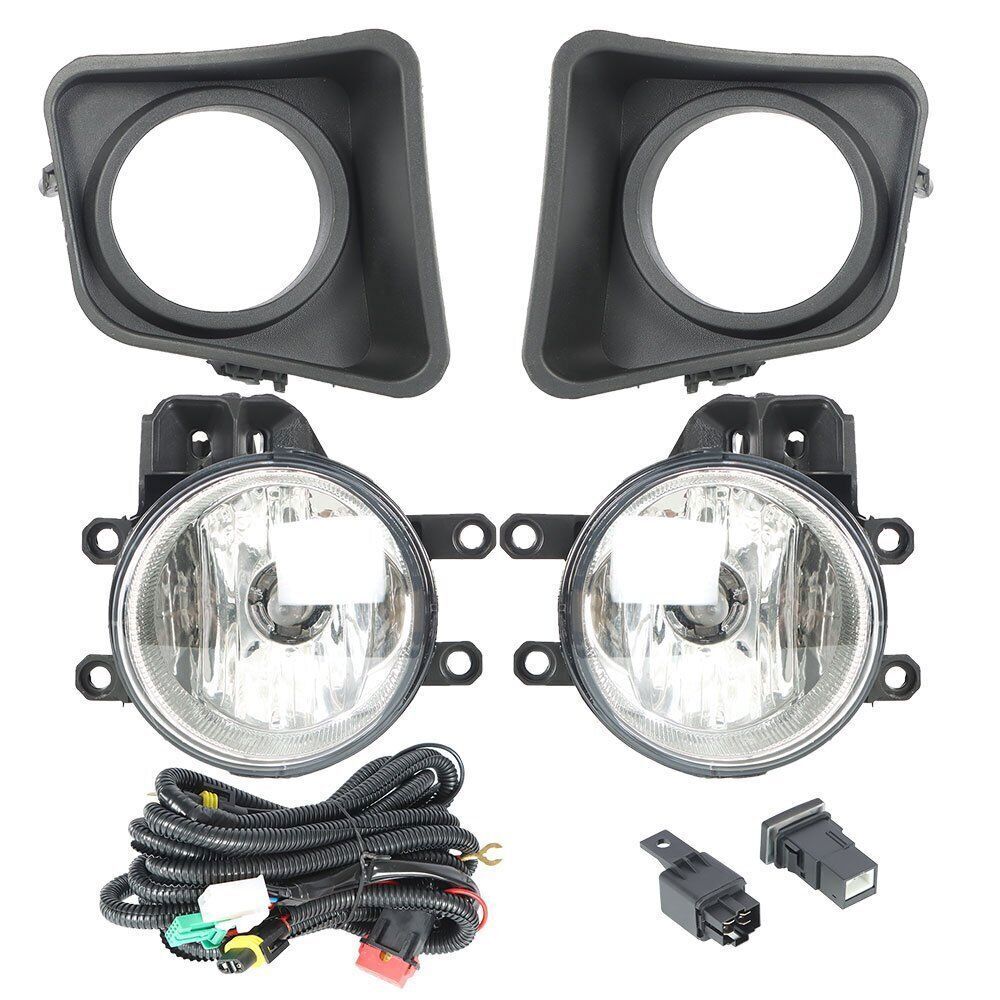 Left+Right Fog Lights For 2014-2021 Toyota Tundra Bumper Lamps W/Switch