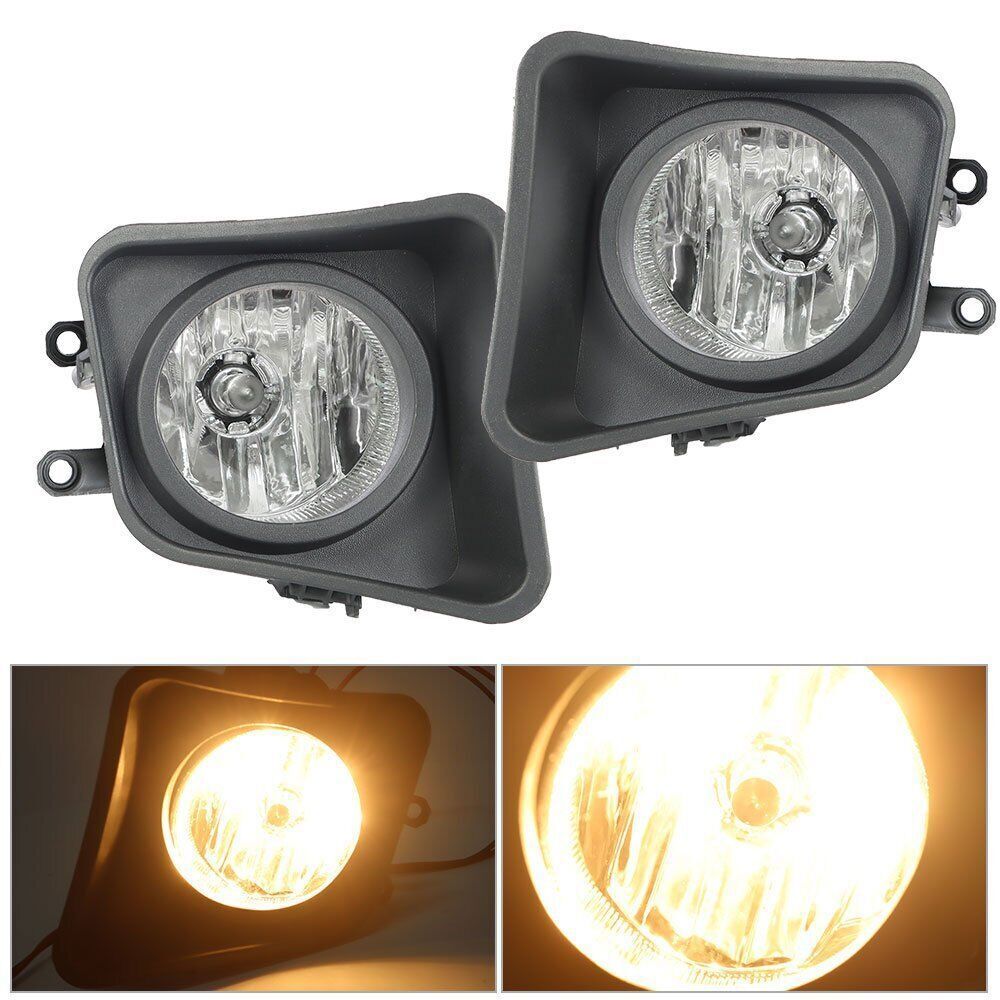 Left+Right Fog Lights For 2014-2021 Toyota Tundra Bumper Lamps W/Switch
