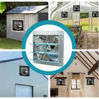 Shutter Exhaust Fan 14 Inch Aluminum High Speed Wall Mounted Greenhouse Garage