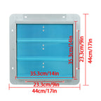 Shutter Exhaust Fan 14 Inch Aluminum High Speed Wall Mounted Greenhouse Garage