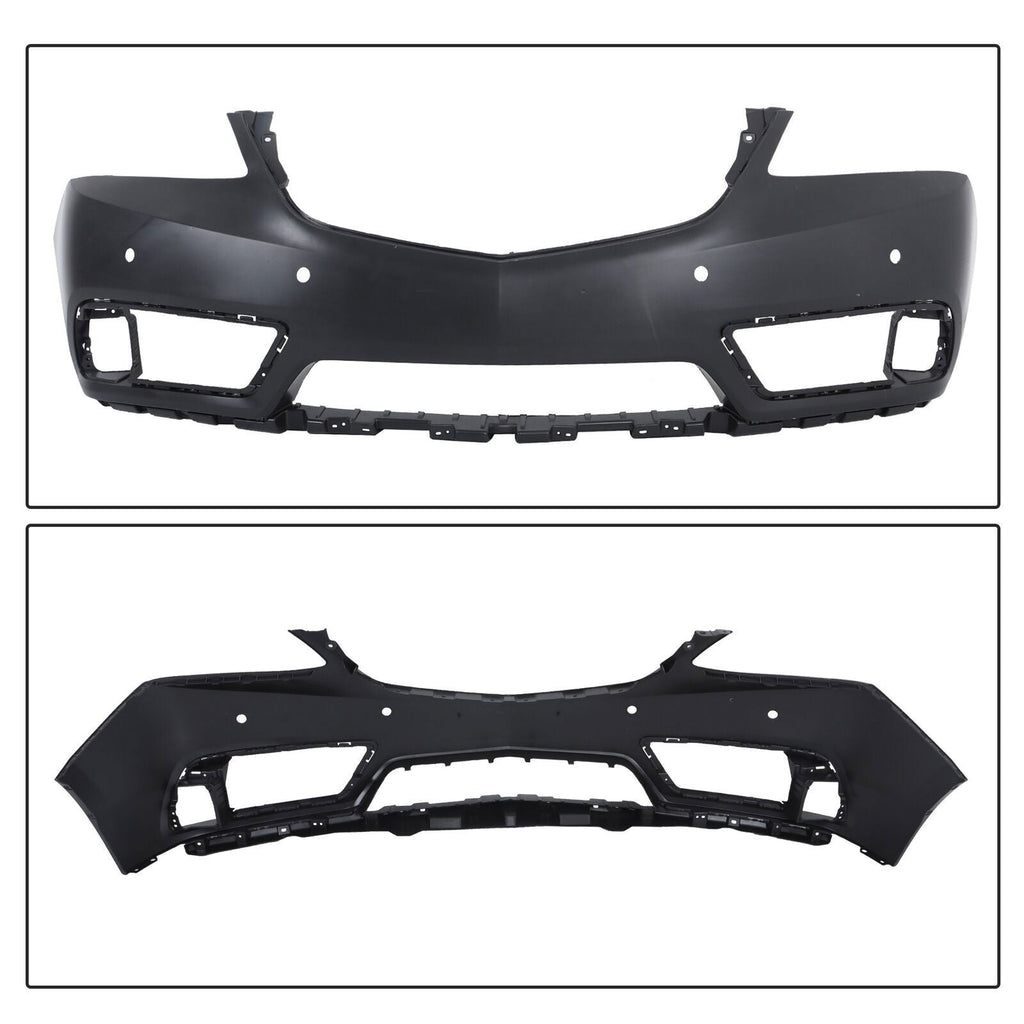 Front Bumper Cover For 2014-2016 Acura MDX W/ Sensor Holes 04711TZ5A80ZZ