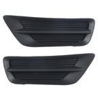 Left+Right Side Fog Light Cover For 2013-2015 Honda Accord Sedan Black