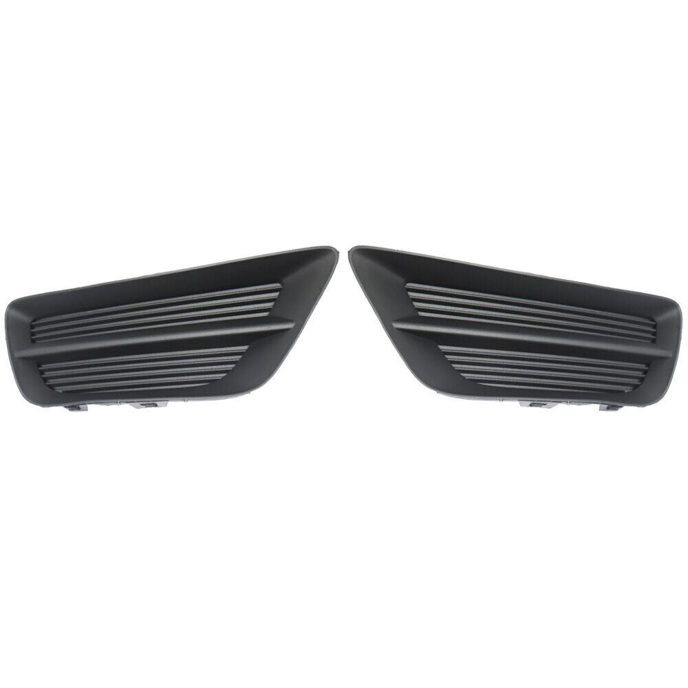 Left+Right Side Fog Light Cover For 2013-2015 Honda Accord Sedan Black