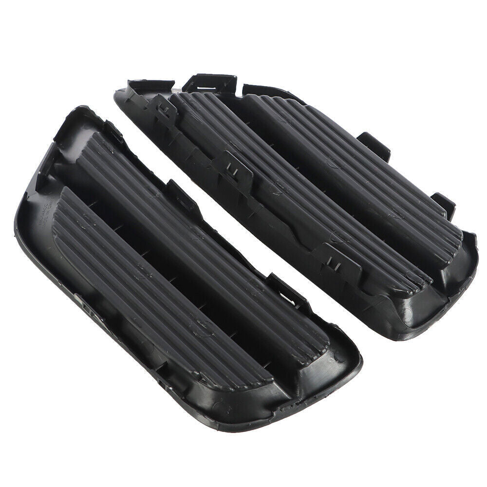 Left+Right Side Fog Light Cover For 2013-2015 Honda Accord Sedan Black