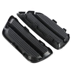 Left+Right Side Fog Light Cover For 2013-2015 Honda Accord Sedan Black