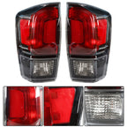 Rear Tail Lights Lamp For 2016-2021 Toyota Tacoma Black Bezel RH+LH