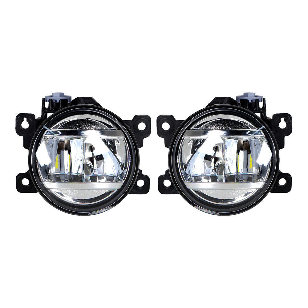 Left+Right LED Fog Lights For 2017-2021 Honda Civic Sedan W/Cable Switch