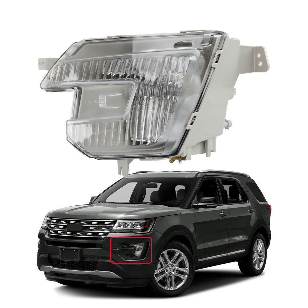 Left Side LED Front Fog Light For 2016-2017 Ford Explorer Driving Lamp