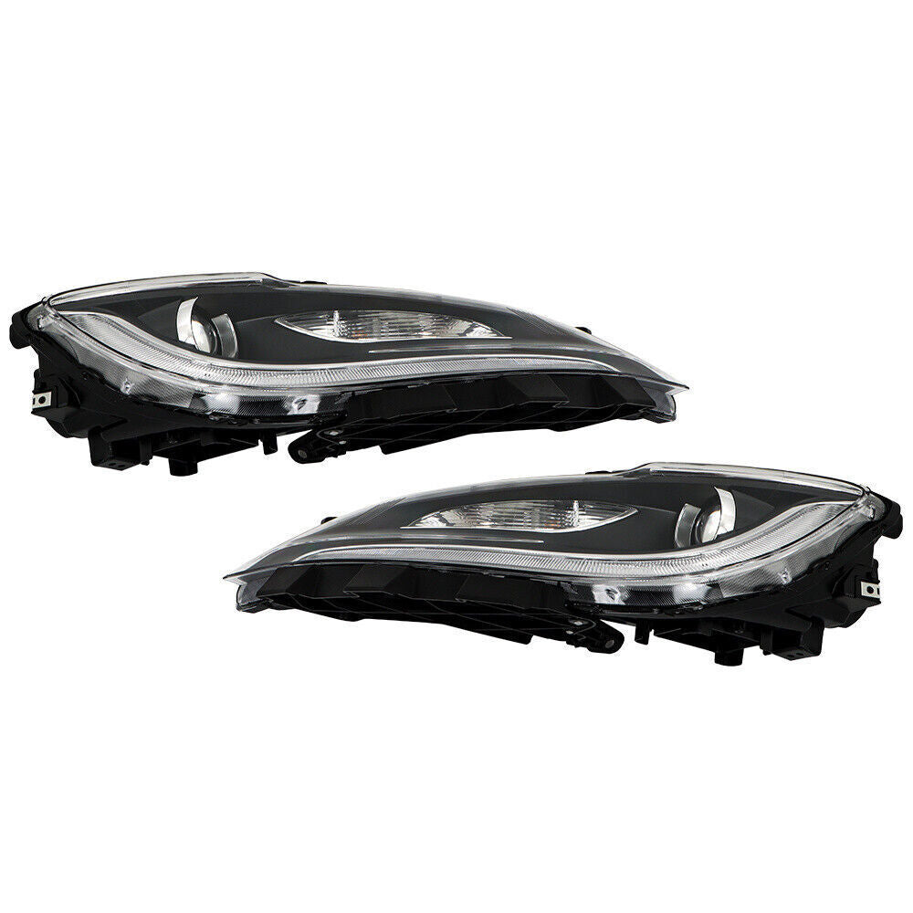 Pair Headlight For 2016-2017 Chrysler 200 w/o LED DRL Halogen
