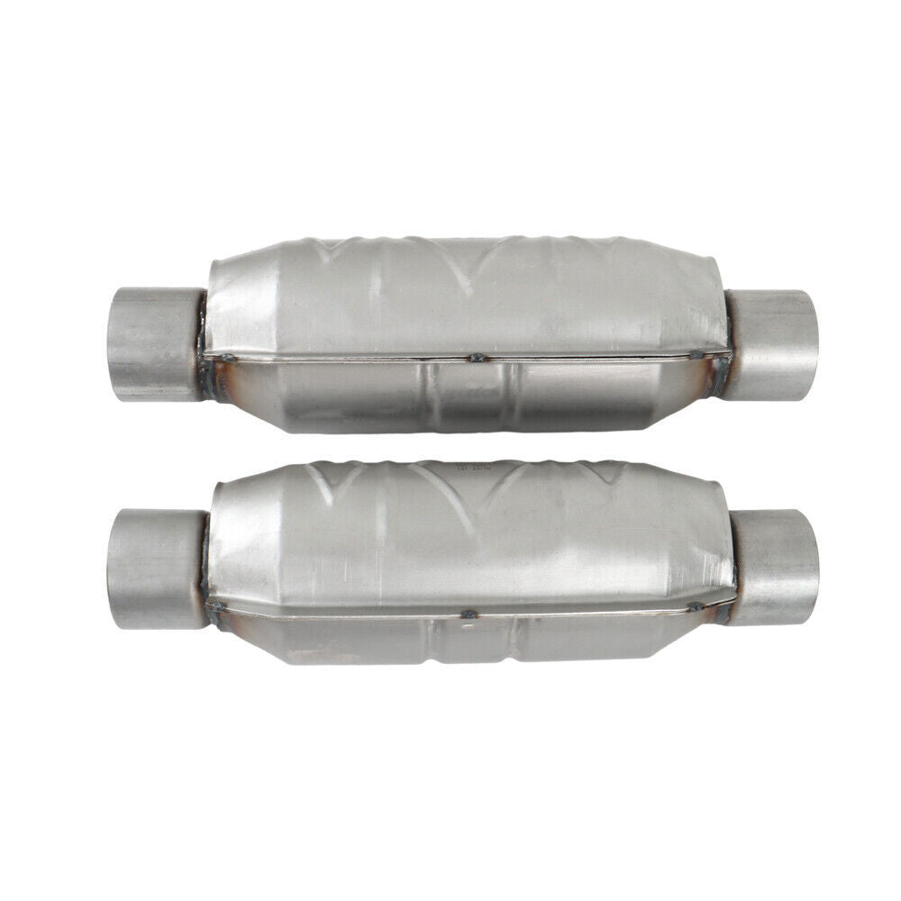 2Pcs 2.5" Inlet & Outlet Catalytic Converter For Ford F150 4.6L 5.4L V8