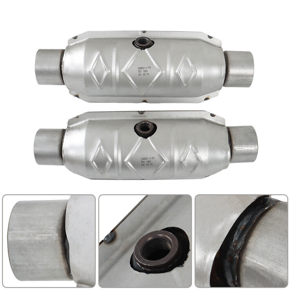 Pair of 2.5in Catalytic Converters for Ford F-150 4.6L 5.4L V8