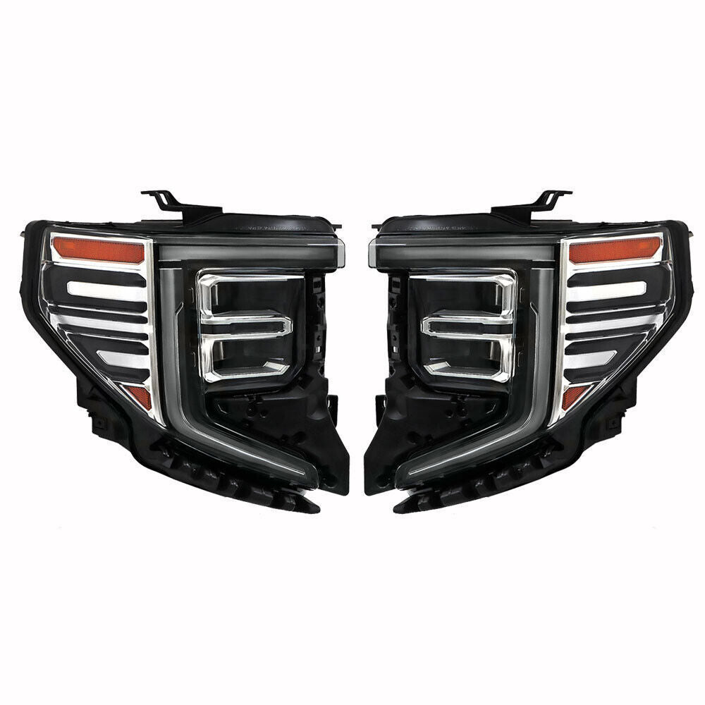 Left+Right [Full LED] Headlight For 2022-2024 GMC Sierra 1500 SLT/Denali