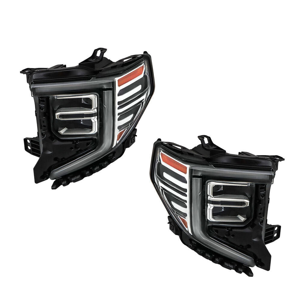 Left+Right [Full LED] Headlight For 2022-2024 GMC Sierra 1500 SLT/Denali
