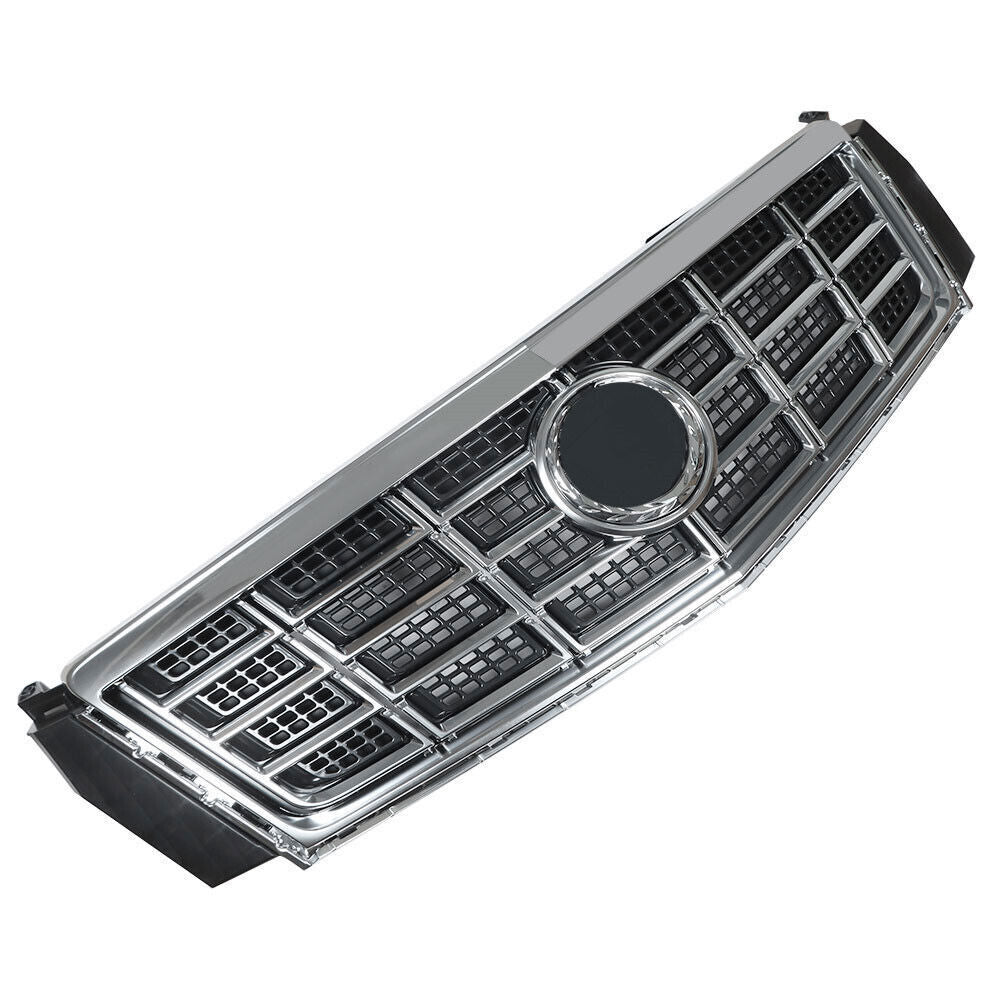 Front Bumper Upper Grill For 2013-2015 Cadillac XTS Center Chrome＆Black