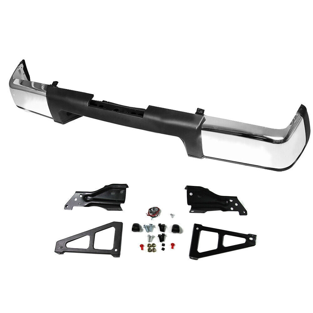 Rear Side Step Bumper For 2007-13 Chevy Silverado/GMC Sierra 1500 Steel