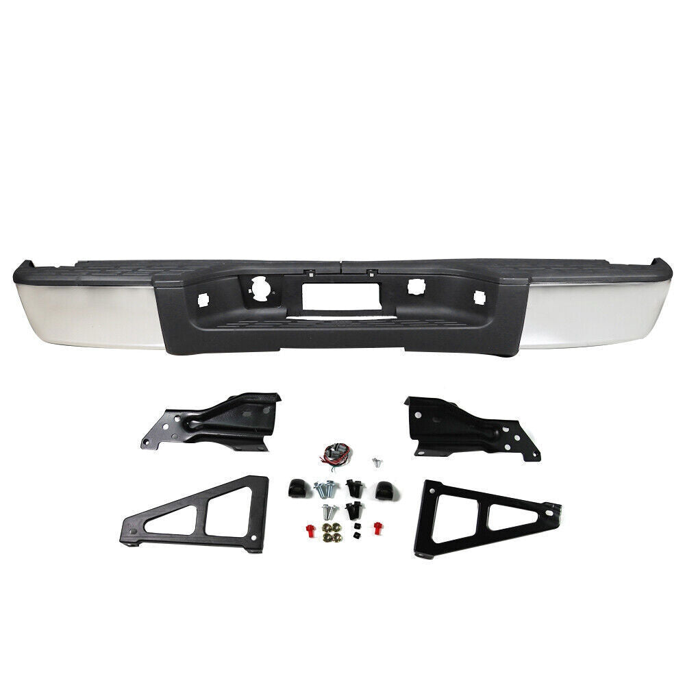 Rear Side Step Bumper For 2007-13 Chevy Silverado/GMC Sierra 1500 Steel