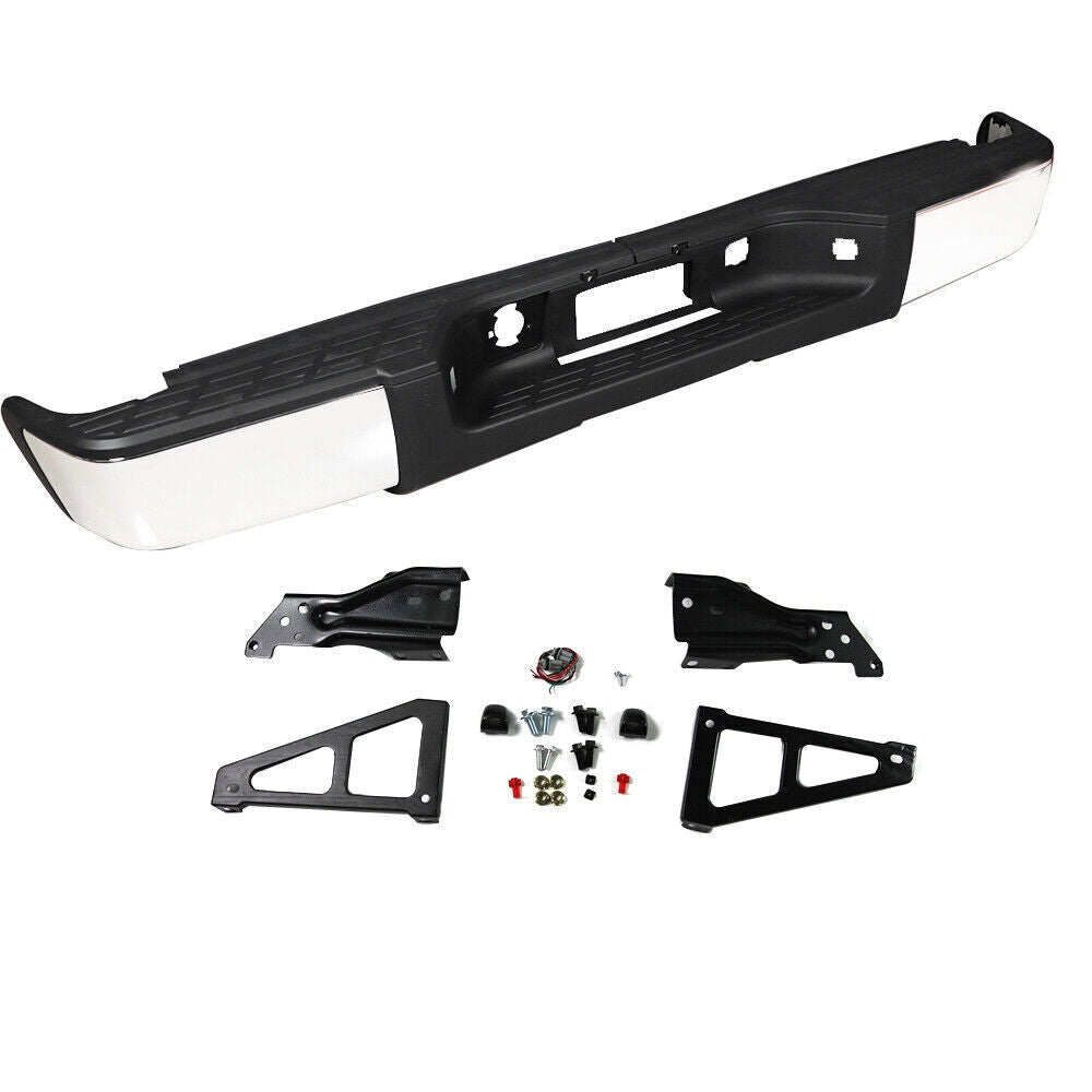 Rear Side Step Bumper For 2007-13 Chevy Silverado/GMC Sierra 1500 Steel
