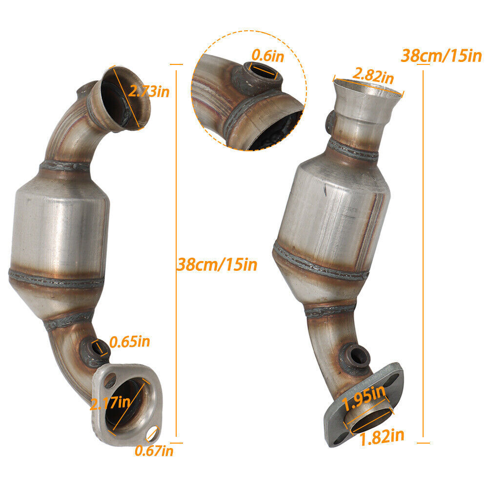 Catalytic Converters Front LH & RH For 2002-2003 Jeep Liberty 3.7L V6