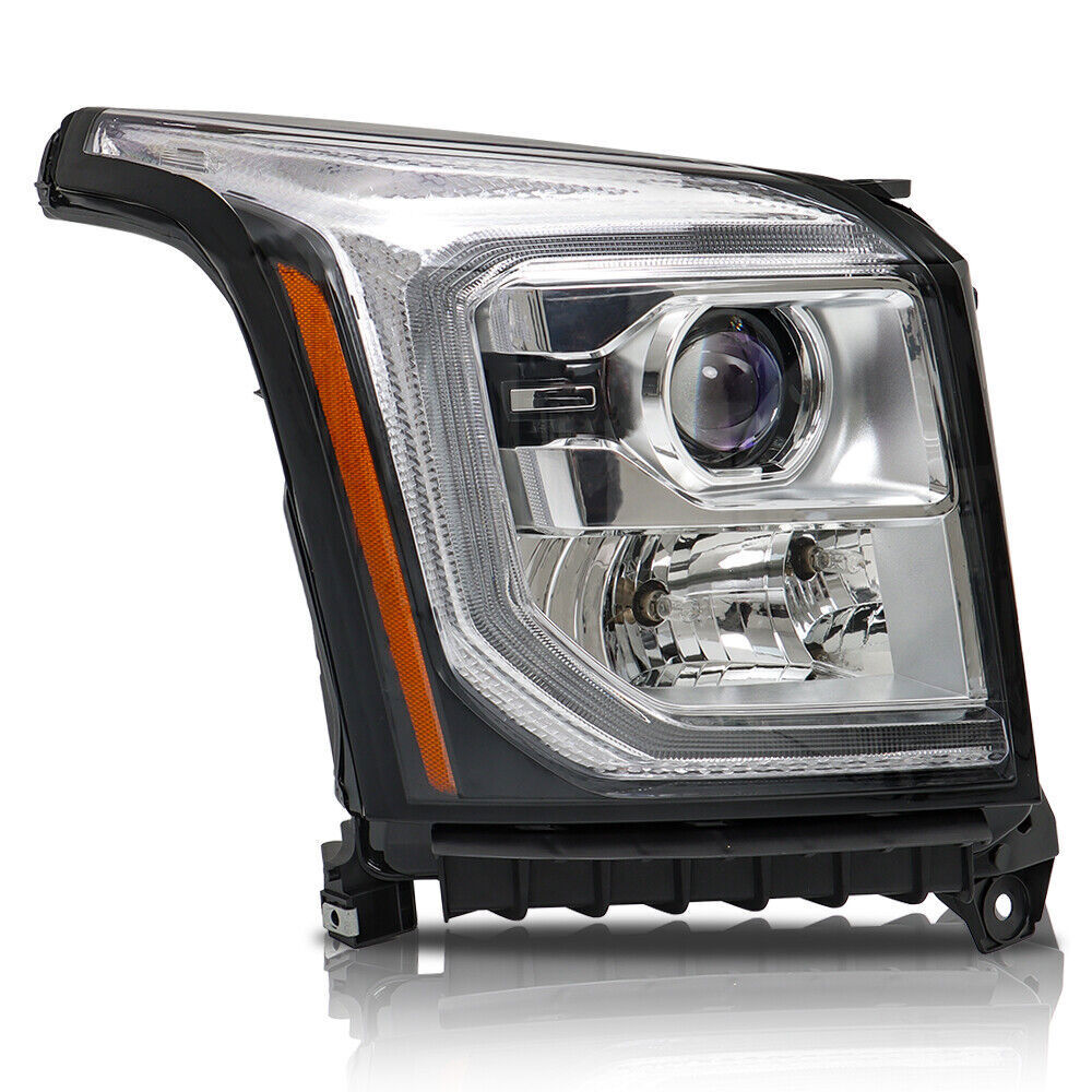 Right RH Headlight Assembly For 2015-2017 GMC Yukon Halogen W/LED DRL