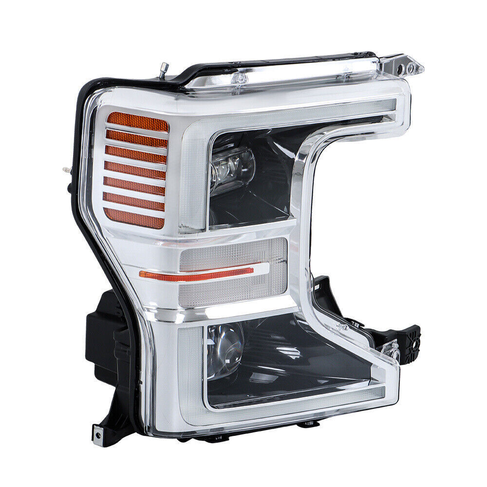 Right Full LED Headlight For 2020-2022 Ford F250 SuperDuty Chrome Trim