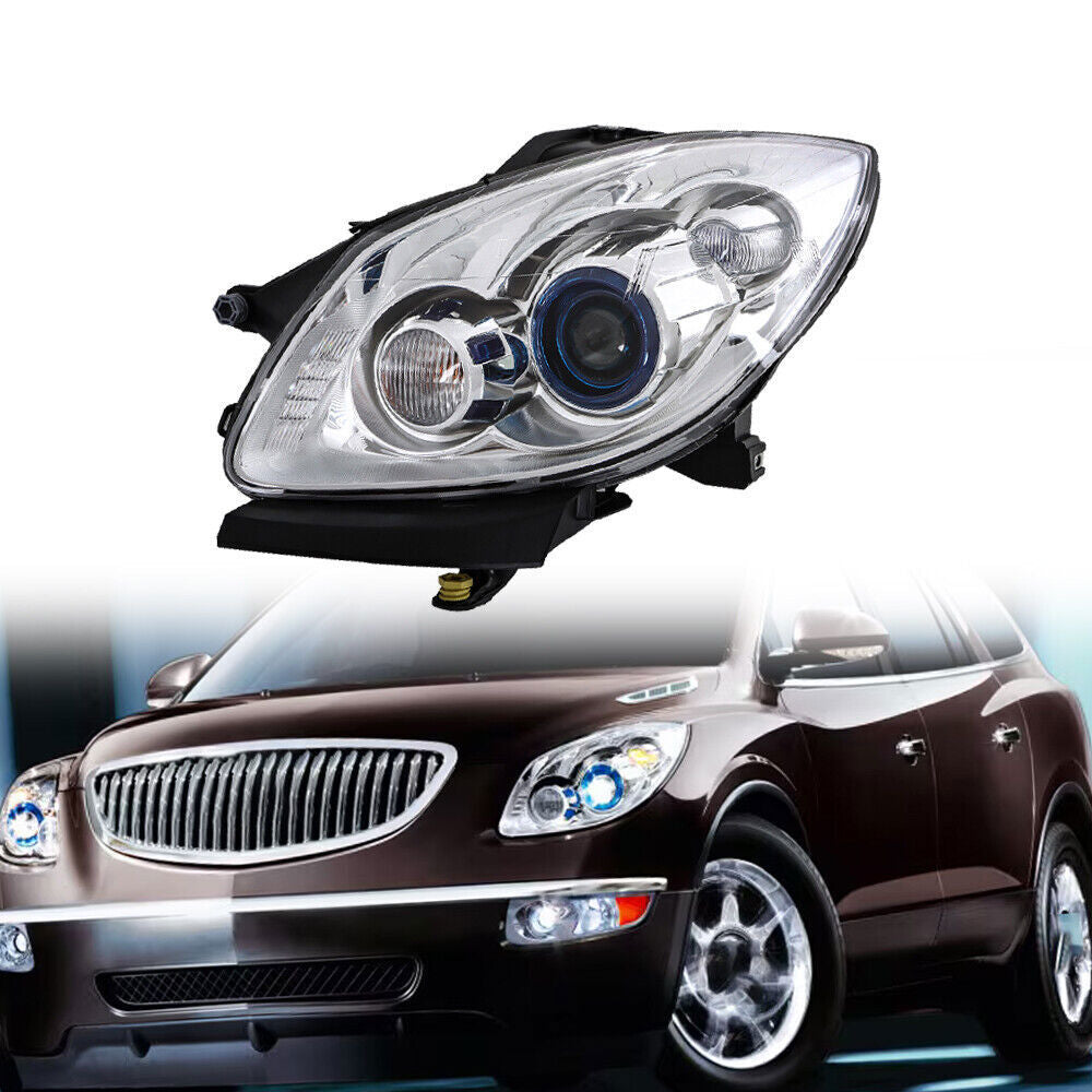 Left Headlight For 2008-2012 Buick Enclave HID Assembly Driver Side Lens