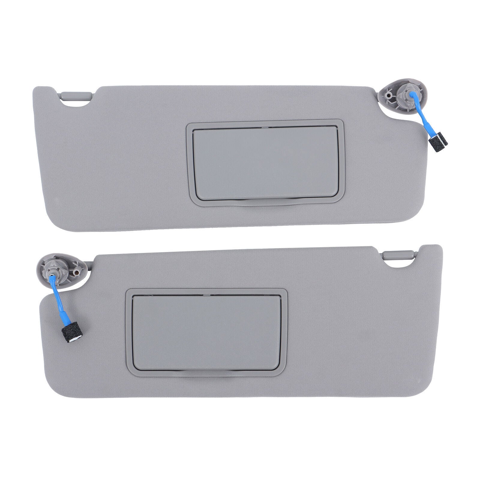 Sun Visor Left Right Gray For 2017-2021 Honda Pilot W/Lights Mirror Pair