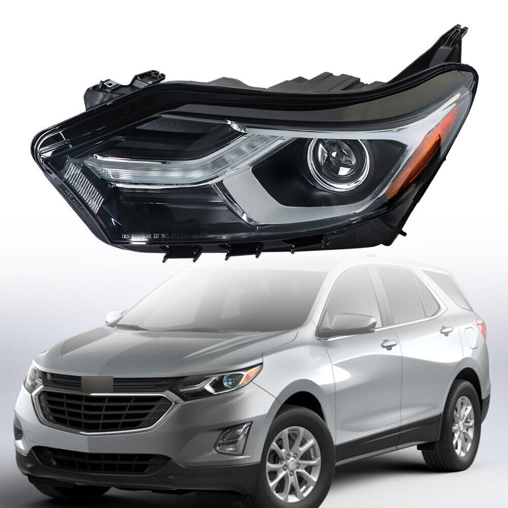 Driver Headlight For 2018-2021 Chevy Equinox LT HID/Xenon LED DRL Clear