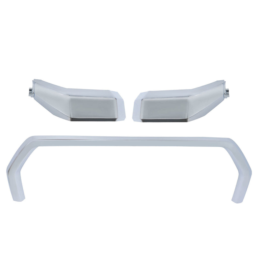 Front Bumper Grille Trim Molding Surround For 22-24 Toyota Tundra Chrome