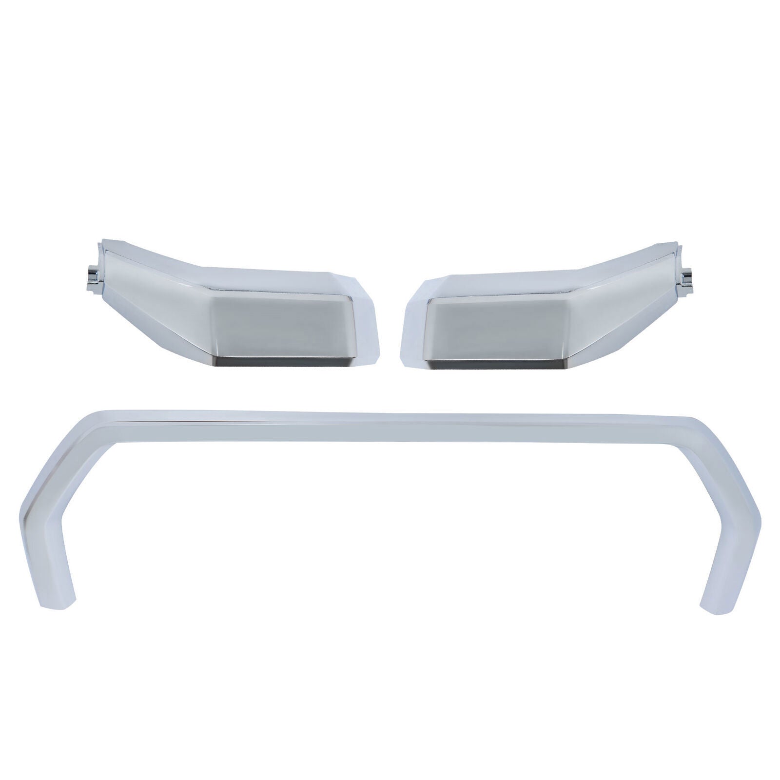 Front Bumper Grille Trim Molding Surround For 22-24 Toyota Tundra Chrome