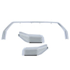 Front Bumper Grille Trim Molding Surround For 22-24 Toyota Tundra Chrome