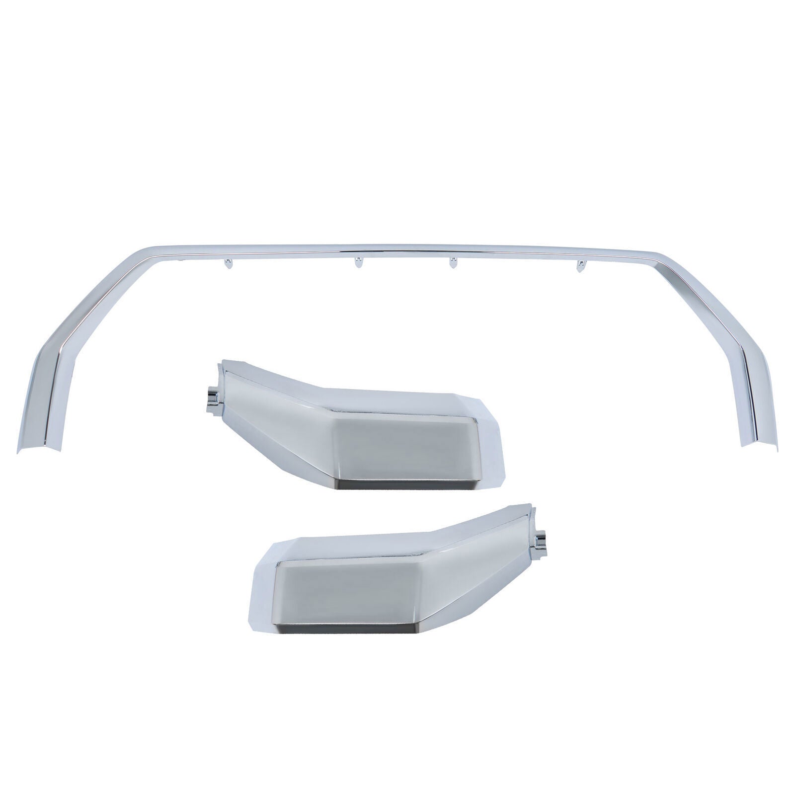 Front Bumper Grille Trim Molding Surround For 22-24 Toyota Tundra Chrome