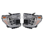Right+Left Headlights For 2019-2021 GMC Sierra 1500  W/LED Signal Lamp