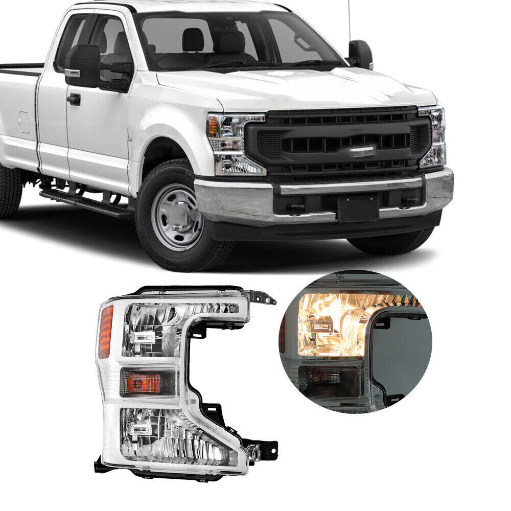 Right [Halogen] Headlights For 2020-2022 Ford F250 F350 SuperDuty Chrome