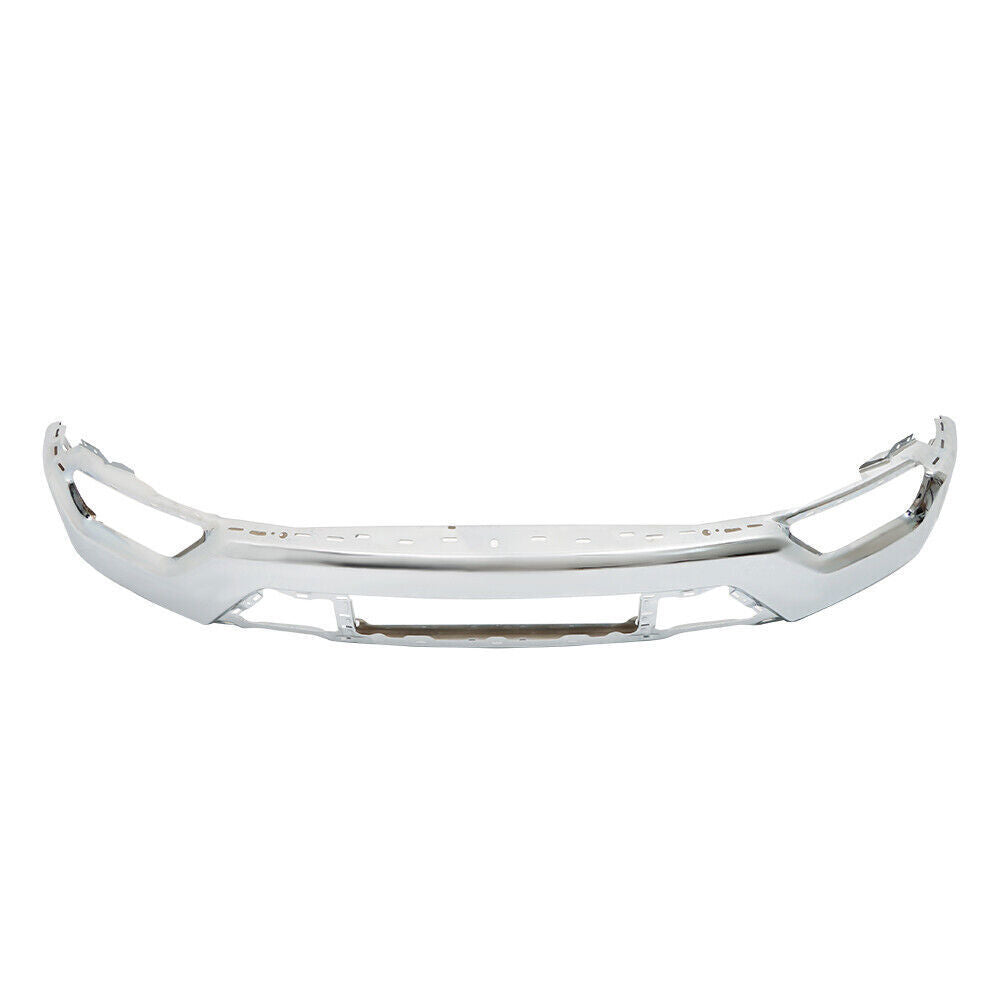 Front Bumper Chrome W/o Sensor Holes For 2021-23 Ford F150 ML34-17757-F