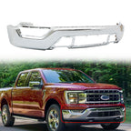 Front Bumper Chrome W/o Sensor Holes For 2021-23 Ford F150 ML34-17757-F
