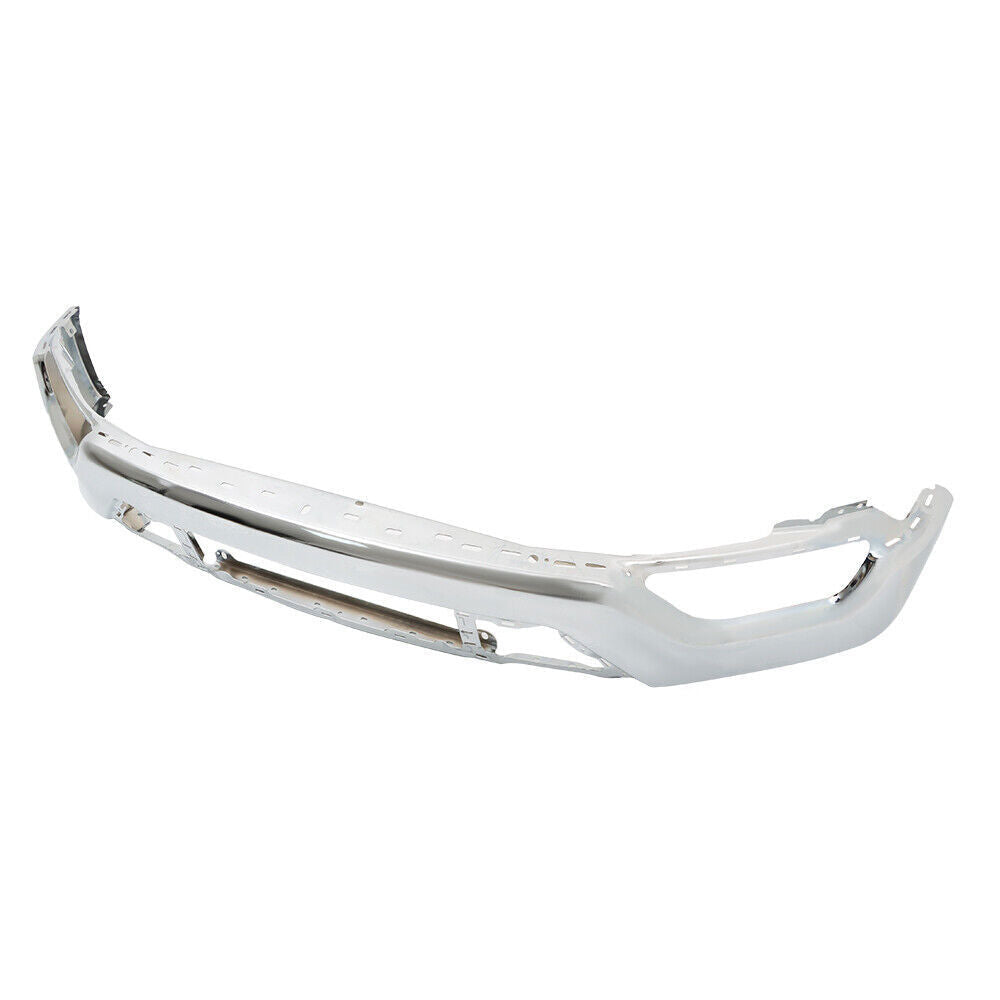Front Bumper Chrome W/o Sensor Holes For 2021-23 Ford F150 ML34-17757-F