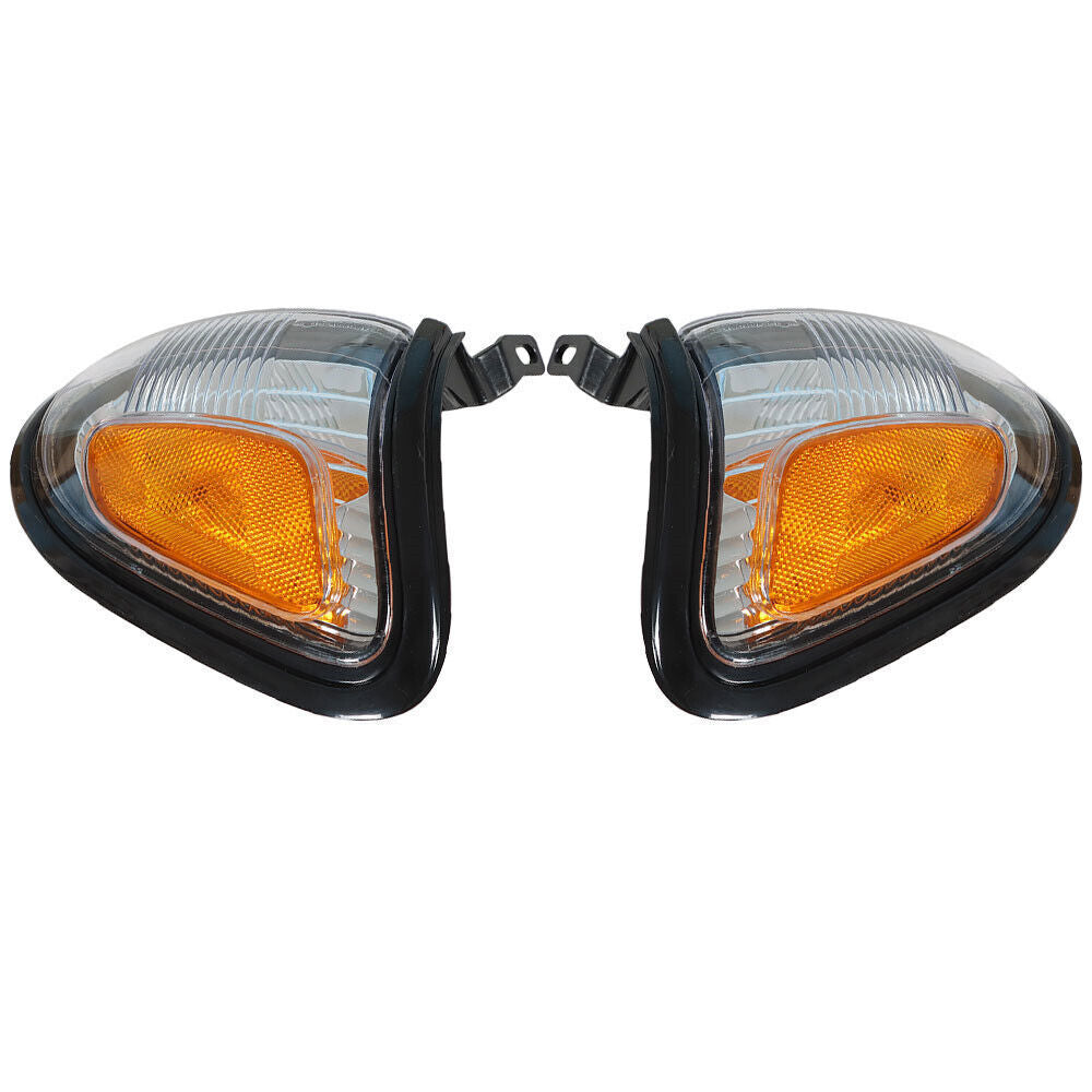 Left+Right Side Marker Corner Turn Light For 2001-04 Tacoma Black Frame