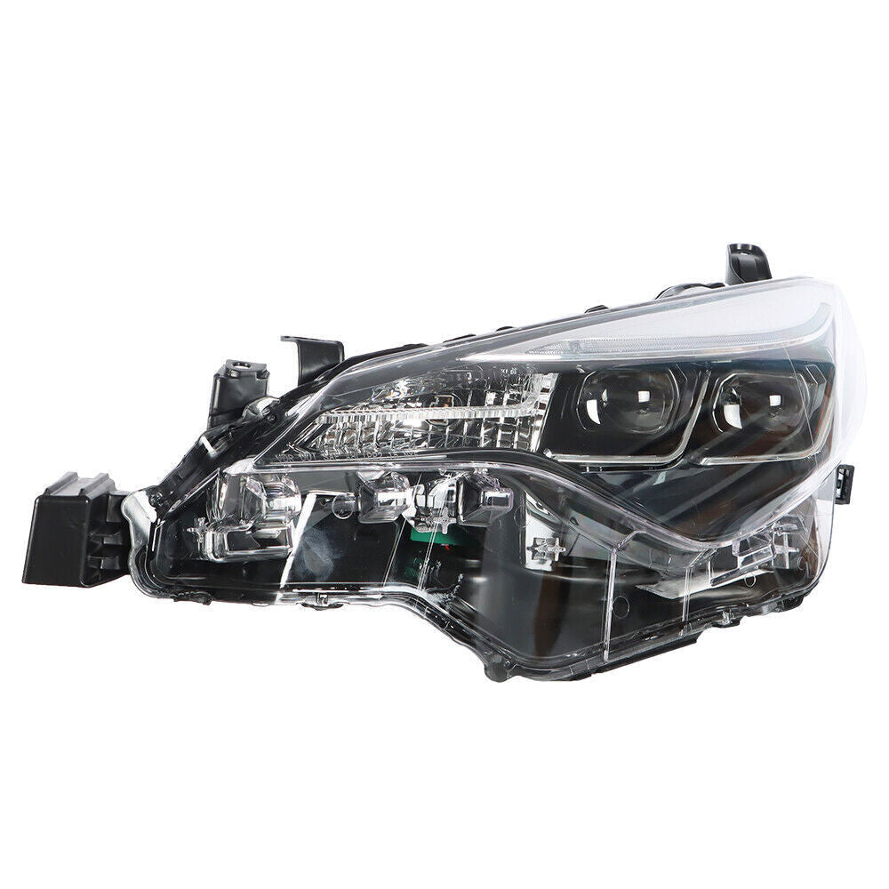 Left Headlight For 2017-2019 Toyota Corolla SE XSE XLE LED Black Housing