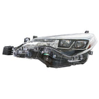 Left Headlight For 2017-2019 Toyota Corolla SE XSE XLE LED Black Housing