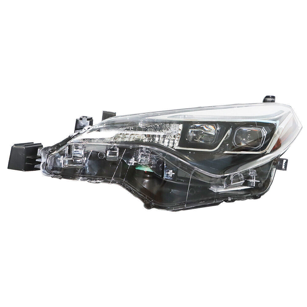 Left Headlight For 2017-2019 Toyota Corolla SE XSE XLE LED Black Housing