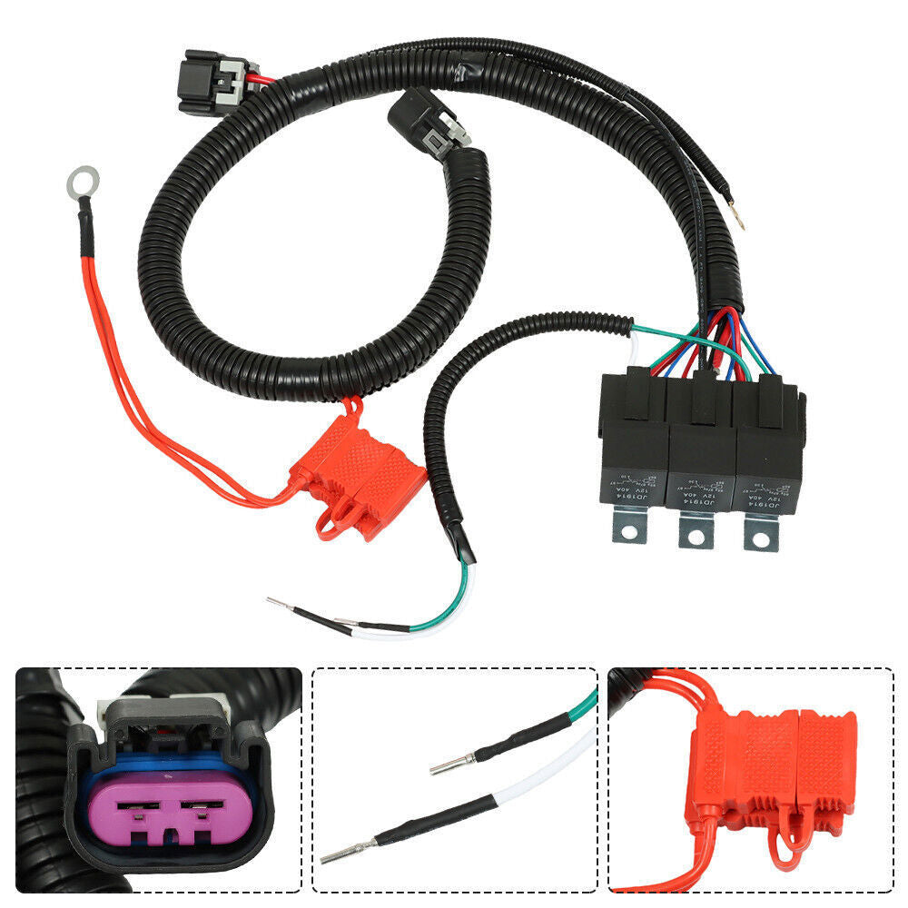 Dual Electric Fan Wire Harness For 1999–2006 ECU Control 7L5533A226T