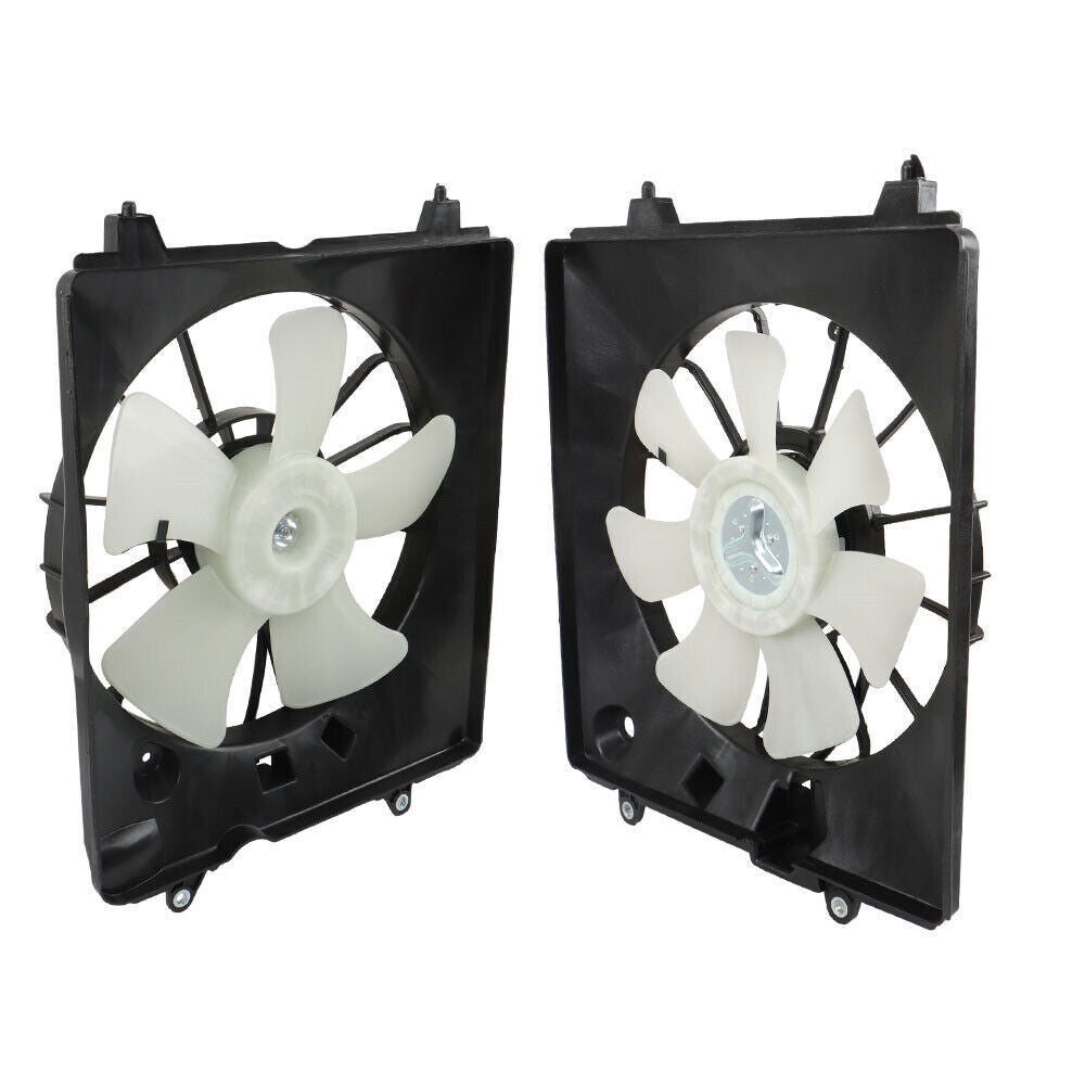 2PCS Radiator Cooling Fan For 2010-2011 Honda CR-V CRV 2.4L Left+Right
